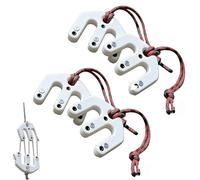 Game & Gear Sistema de aparejos y bloque de polipasto, polipasto de caza ultraligero, herramienta de elevación liviana, para caza en el campo y actividades al aire libre para acampar white 2pcs