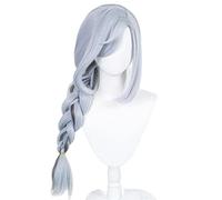 Game Genshin Impact Shenhe Cosplay Wig Light Blue Gradient Long Braids Heat Resistant Synthetic Hair Peluca Anime Wig
