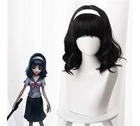 Game Identity V Wigs Dream Witch Kawakami Tomie Yidhra Cosplay Wig Black Synthetic Hair for Women Girls Costume Party Wig