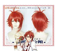 Game IDOLiSH7 Cosplay Wig NANASE RIKU Orange Wig Synthetic Hair Adult Role Play Hair+ Wig Cap