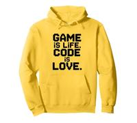 Game Is Life Code Is Love Techie Gamer Humor Sudadera con Capucha