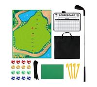 Game,Juego de Chip Golf con Alfombra de Golpeo | Equipo De Entrenamiento Interactivo con, Green De Putting Y Esterilla Adherente para Interior Y Exterior