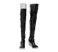 Game KDA Seraphine - Botas de piel sintética con tacón alto para Halloween y cosplay