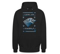 Game Let it Snow of Thrones - Sudadera con capucha para Navidad, Negro , S