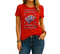 Game Let it Snow of Thrones | Ugly Christmas Sweater Navidad Sudadera Mujer Camiseta, rojo, S