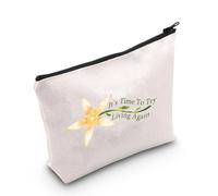 Game Lover Gift It's Time to Try Living Again - Bolsa de maquillaje inspirada en el juego, juego de rol, regalo para jugadores, Es hora de probarlo