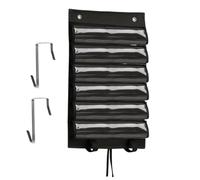 Game Mat Holder, Accessories Storage Organizer, Transparent Slot Display, 23.43x15.55x0.79 Inches Space Saving Wall Mount, Family Game Room Door for Parties, Birthdays, Home Play Area