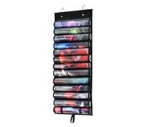 Game Mat Holder, Accessories Storage Organizer, Transparent Slot Display, 23.43x15.55x0.79 Inches Space Saving Wall Mount, Family Game Room Door for Parties, Birthdays, Home Play Area