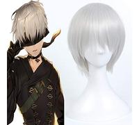 Game NieR: Automata Pelucas de Cosplay YoRHa No.9 Tipo S Peluca de cosplay Peluca sintética resistente al calor Cabello Fiesta de Halloween 9S Peluca de cosplay
