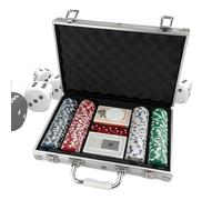 Game Night Chips - Juego De Fichas De Peso De Calidad Superior, Piezas Clásicas No Denom, Transporte Portátil | Juego De Estilo Para Adultos, Coleccionistas, Reuniones, Ocio, Fiestas, Ac