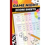 Game Night Score Sheets: Colorful Gaming Log for Family Play and Friendly Competition