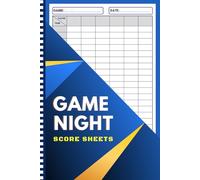 Game Night Score Sheets: Simple Pads for Scorekeeping Board Games, Card Games and More |120 pages | 6 x 9 inches