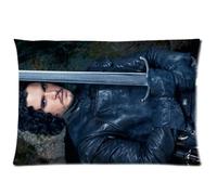 Game of Throne Jon Snow Custom Rectangle Pillowcover Pillow Cases 20x30 (Two Sides)