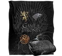 GAME OF THRONES Blanket, 152 x 127 cm, Chrome House Sigils, Silky Touch Super Soft Throw Blanket