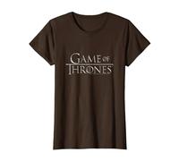 Game of Thrones Chrome Logo Camiseta, Mujer, Marrón, 3XL