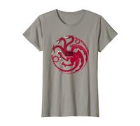 Game of Thrones Fire and Blood Camiseta, Mujer, Pizarra, XL