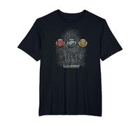Game of Thrones For The Throne Sigils Camiseta, Hombre Tallas Grandes, Negro, 4X Alto