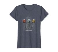 Game of Thrones For The Throne Sigils Camiseta, Mujer, Azul Jaspeado, S
