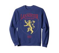 Game of Thrones House Lannister Sigil Sudadera, Unisex para Adultos, Azul Marino, S