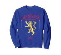 Game of Thrones House Lannister Sigil Sudadera, Unisex para Adultos, Azul Real, L