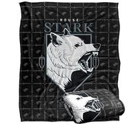 GAME OF THRONES House Stark Officially Licensed Silky Touch Super Soft Throw Blanket 152 x 127 cm