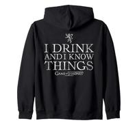 Game of Thrones I Drink and Know Things Stacked Sudadera con Capucha