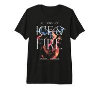 Game of Thrones Ice and Fire Drogon Versus Ice Dragon Camiseta Premium