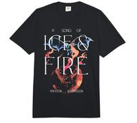 Game of Thrones Ice and Fire Drogon Versus Ice Dragon Comfort Colors Adult Heavyweight T-Shirt