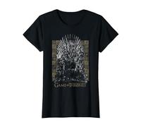 Game of Thrones Iron Throne Camiseta, Mujer, Negro, XXL
