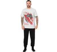 Game of Thrones Pijama de dragón para Hombre | Conjunto de Pijama y Camiseta Character Lounge en Rojo/Negro | Fuego y Sangre Targaryen | Regalos de Ropa de Dormir para él Fan Merchandise
