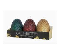 Game of Thrones: Sculpted Dragon Egg Candles (Set of 3)