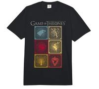 Game of Thrones Stacked House Sigils Comfort Colors Adult Heavyweight T-Shirt