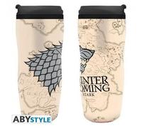 Game Of Thrones Stark Winter Is Coming Taza De Viaje En Plástico Abystyle
