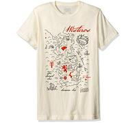 Game of Thrones The House of Dragon Simple Map Young Men's Short Sleeve tee Shirt Camiseta, Crema, XXL para Hombre