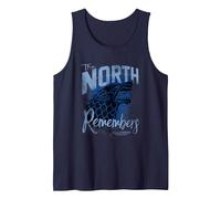 Game of Thrones The North Remembers Camiseta sin Mangas, Hombre, Azul Marino, XXL