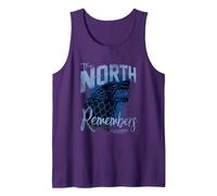 Game of Thrones The North Remembers Camiseta sin Mangas, Hombre, Morado, S