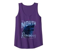 Game of Thrones The North Remembers Camiseta sin Mangas, Mujer, Morado, XXL