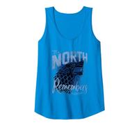 Game of Thrones The North Remembers Camiseta sin Mangas, Mujer, Zafiro, XXL