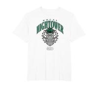 Game of Thrones Varsity Hightower Camiseta, Hombre Tallas Grandes, Blanco, 2X Alto