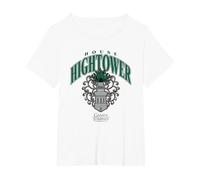 Game of Thrones Varsity Hightower Camiseta, Mujer Tallas Grandes, Blanco, 3XL Grande