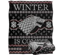 Game of Thrones Winter Is Coming Ugly Christmas Sweater Manta súper Suave con Tacto Sedoso - 152 x 127 cm