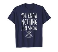 Game of Thrones You Know Nothing Camiseta, Hombre, Azul Marino, 4XL