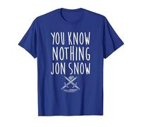 Game of Thrones You Know Nothing Camiseta, Hombre, Azul Real, S