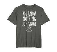 Game of Thrones You Know Nothing Camiseta, Hombre Tallas Grandes, Asfalto, 4X Alto