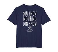 Game of Thrones You Know Nothing Camiseta, Hombre Tallas Grandes, Azul Marino, 4X Alto
