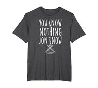 Game of Thrones You Know Nothing Camiseta, Hombre Tallas Grandes, Jaspeado Oscuro, 2X Alto
