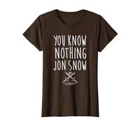Game of Thrones You Know Nothing Camiseta, Mujer, Marrón, M