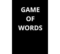 Game Of Words: Positive Affirmation, Motivational and Inspirational Notebook