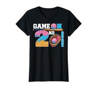 Game On 2nd Grade Boy Baseball Ice Cream Drip Back to School Camiseta gráfica económica, Mujer, Negro, XL