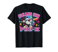 Game On Pre-K Back to School Baseball Drip Preschool Boys Camiseta gráfica económica, Hombre, Negro, XL